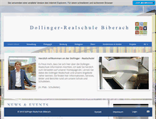 Tablet Screenshot of dollinger-realschule.de